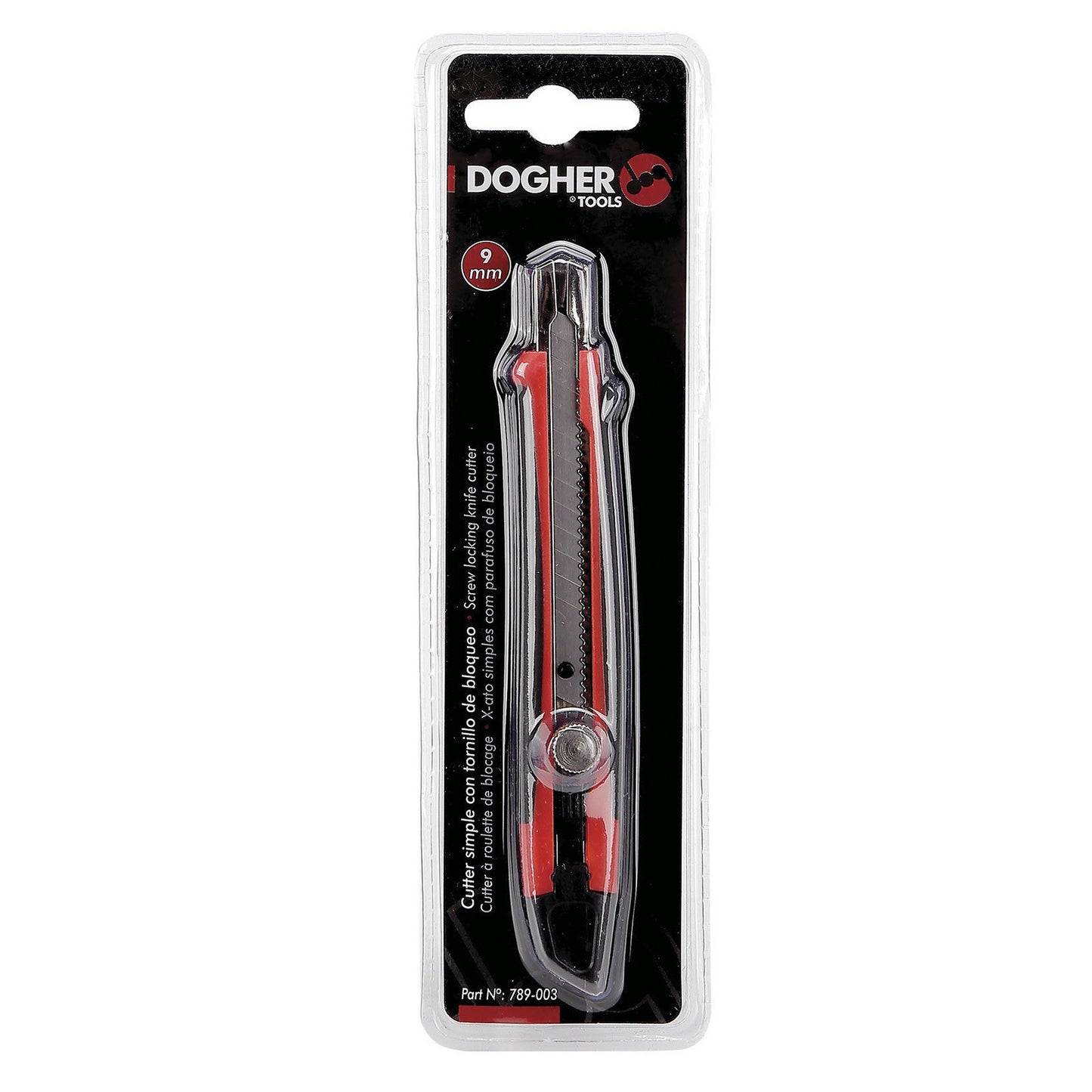 Dogher 789-003 - Cutter Con Tornillo De Bloqueo 9Mm