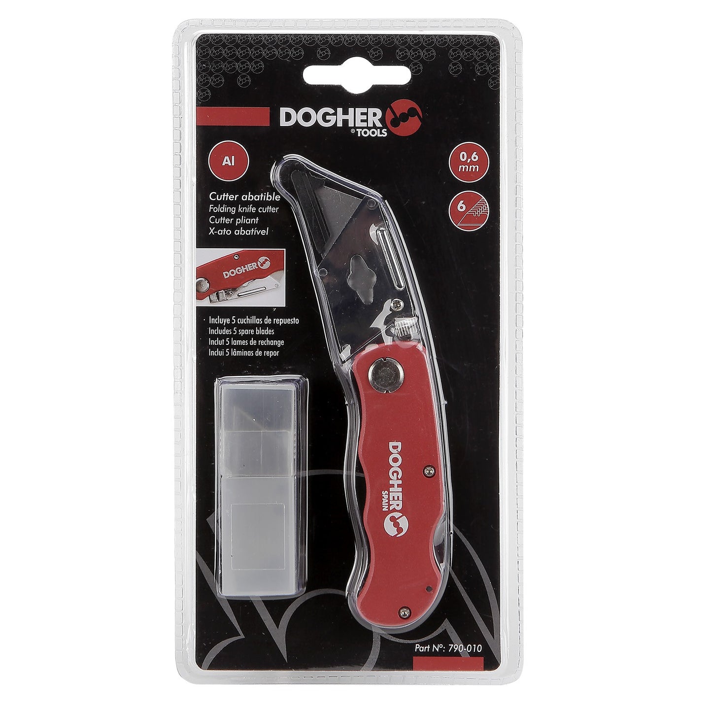 Dogher 790-010 - Cutter Refor. Abatible De Aluminio