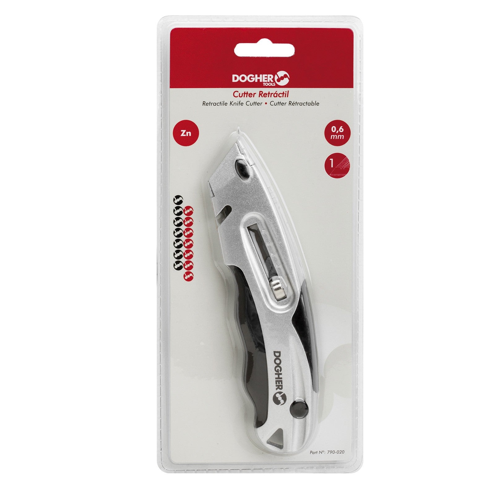 Dogher 790-020 - Cutter Retractil De Zinc