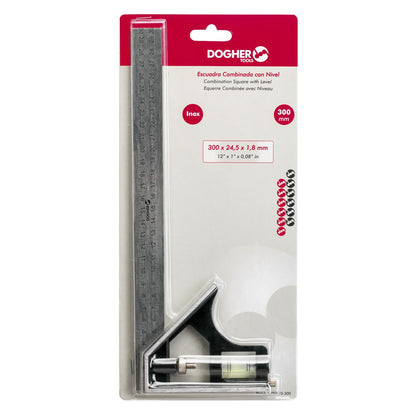 Dogher 793-03-300 - Escuadra Combin.C/Nivel 300X24.5X1.8Mm