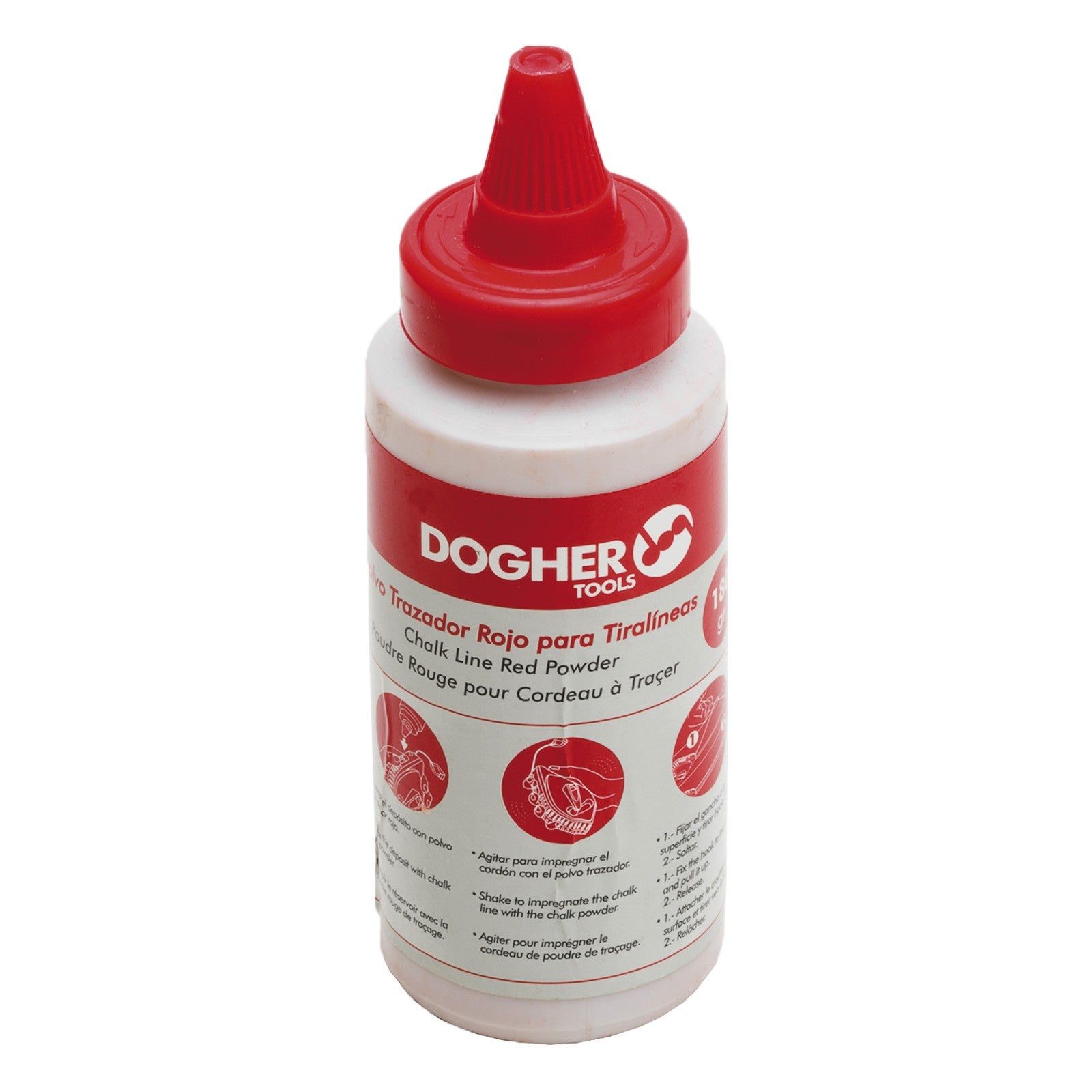 Dogher 798-002 - Polvo Trazador Rojo Para Tiralineas 180G