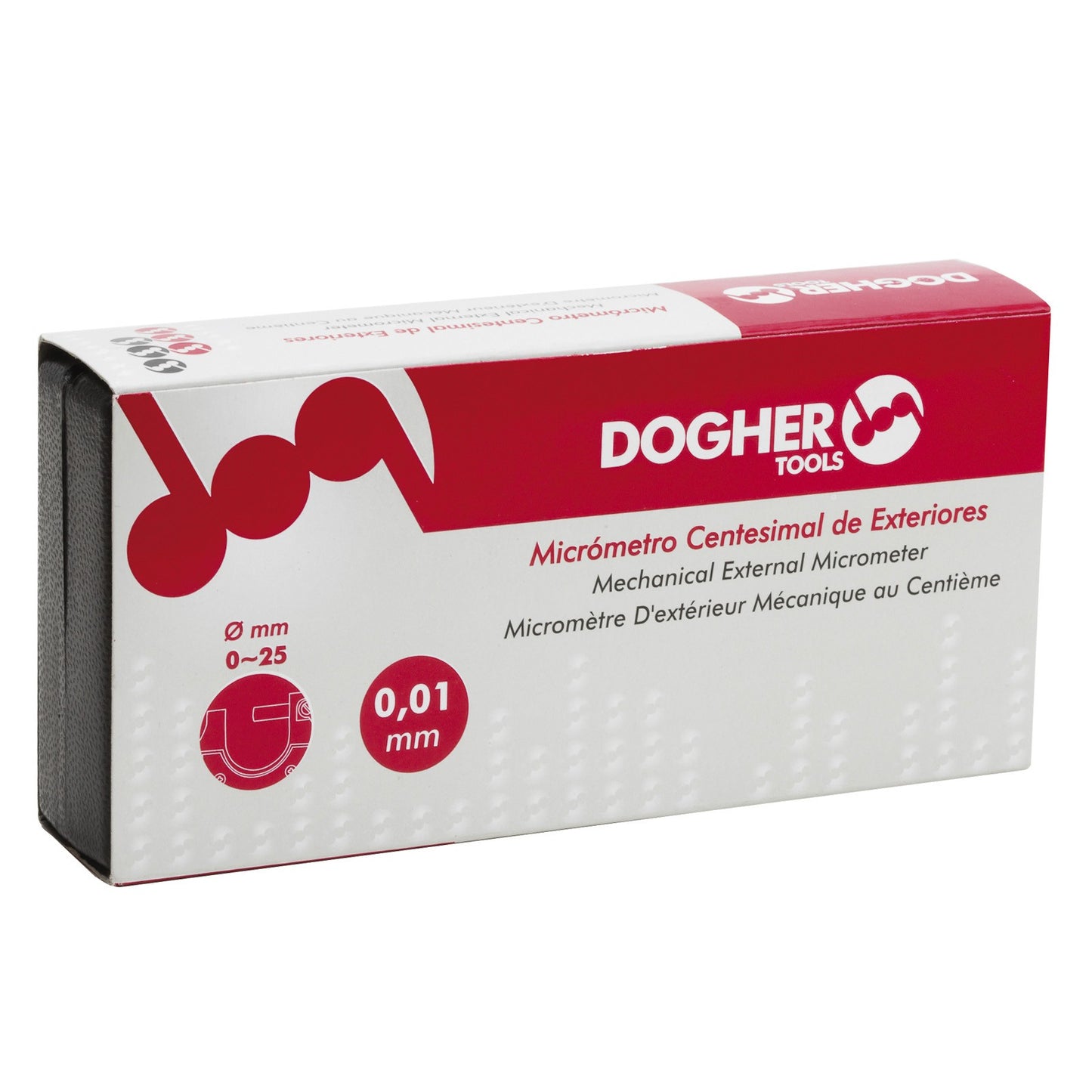 Dogher 798-25 - Micrometro Centesimal 0-25Mm 0,01Mm