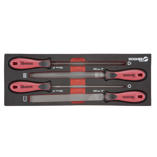 Dogher 804-080 - B.Comb.1/4 4 Limas 200Mm Entrefino