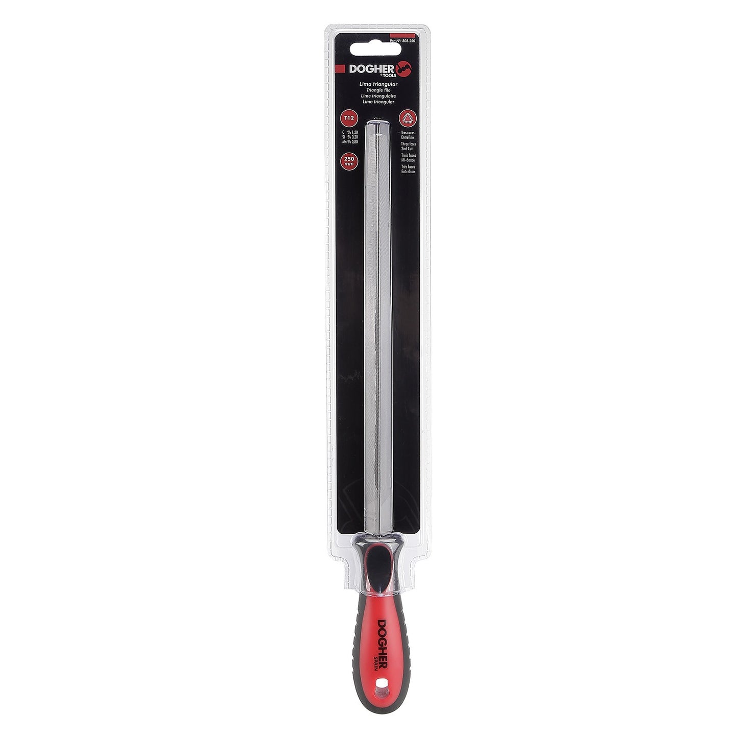 Dogher 808B-250 - Lima Tirangular M/ Bimat 250Mm Gr Basto