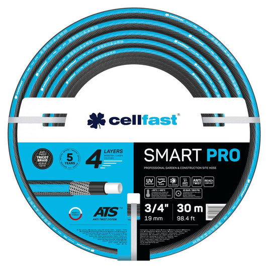 Cellfast 13-421 - Manguera de jardín Smart Pro ATS 3/4" 30 m