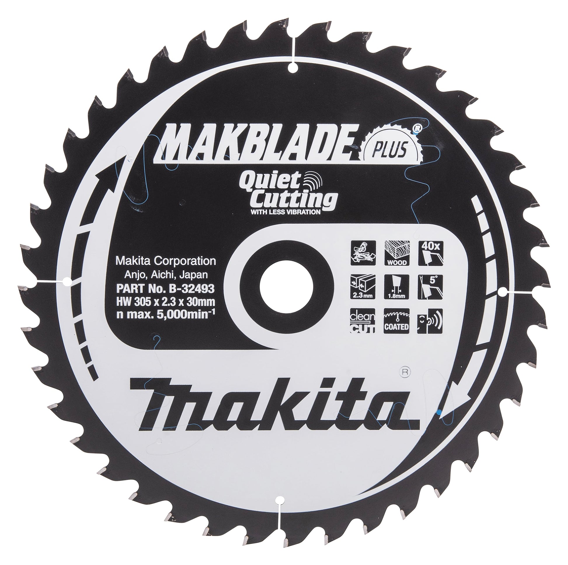 Makita B-32493 - Makblade hoja de sierra 305 x 30 mm, 40 z