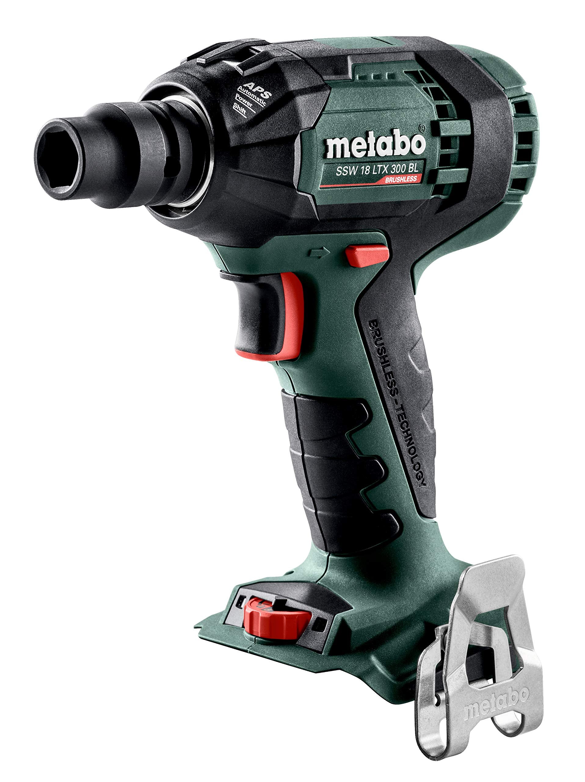 Metabo 602395890 - Llave de impacto de batería SSW 18 LTX 300 BL 18 V, 300 Nm, sin batería