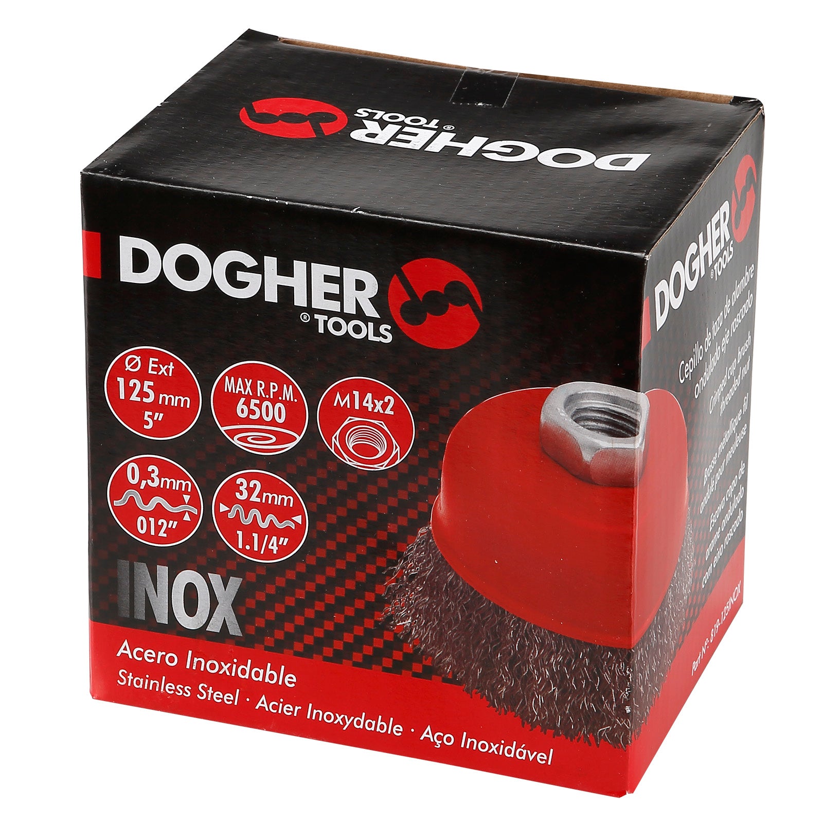 Dogher 819-060Inox - Cep. Taza Ondulado A.Laton 60X0,3Mm Inox