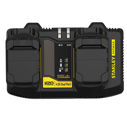 STANLEY Fatmax SFMCB24 QW cargador doble V20 li-ion 18V 2 X 4A
