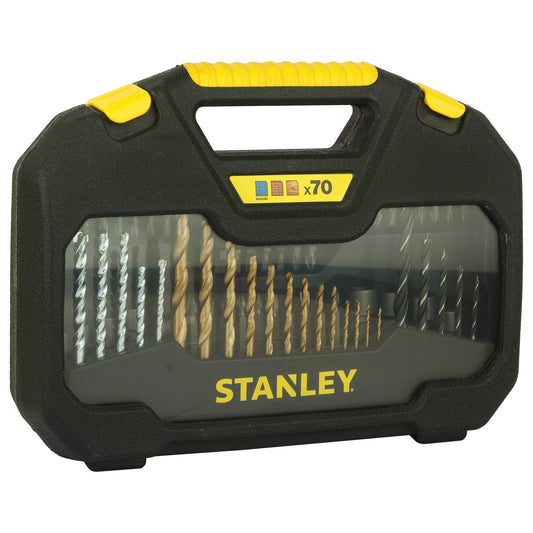 Stanley STA7184-XJ - Juego de 70 brocas de titaneo