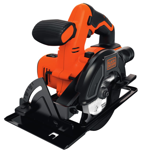BLACK+DECKER BDCCS18N-XJ - Sierra circular a batería 18V, Diámetro disco Ø 140 mm, Profundidad de corte hasta 43 mm, Corte bisel hasta 45º, No incluye cargador ni batería