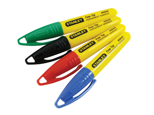 Stanley 2-47-329 - Marcador mini punta multicolor blister