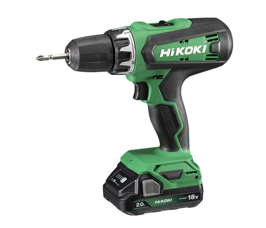 Hikoki DS18DFWCZ - Taladro atornillador de batería 18 V DS18DF, 53 Nm, 2 baterías 2,0 Ah y maletín