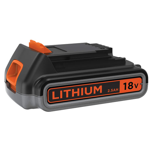 BLACK+DECKER BL2518 Bateria de Litio Tipo Carril 18V y 2.5Ah Negro/Naranja