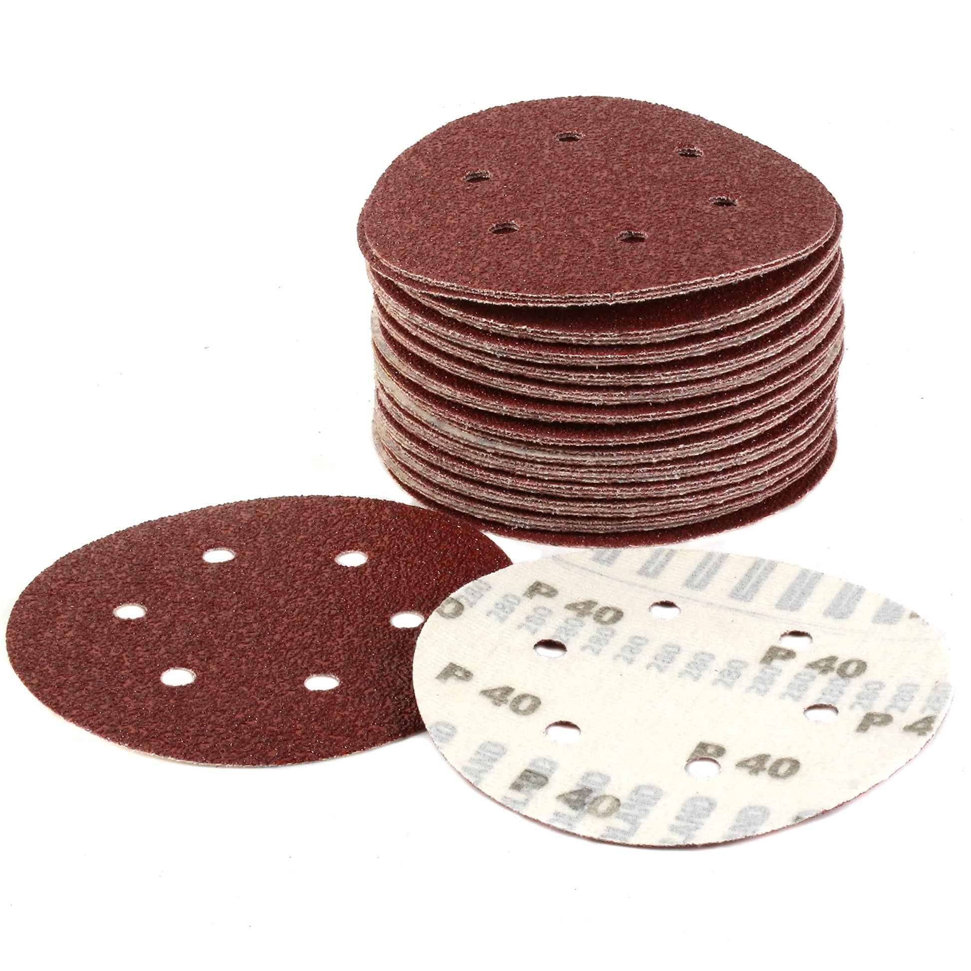 Klingspor 270289 - Disco de lija con velcro PS 18 EK, grano 40, 150 mm, perforación GLS3