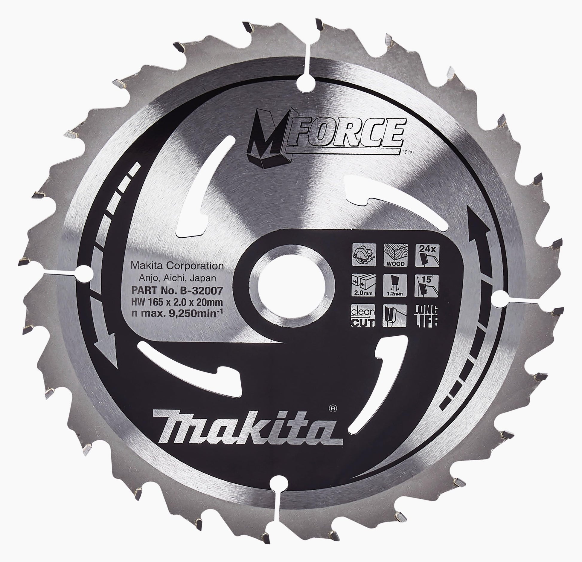 Makita B-32007 - Disco sierra circular, 165 x 20 mm
