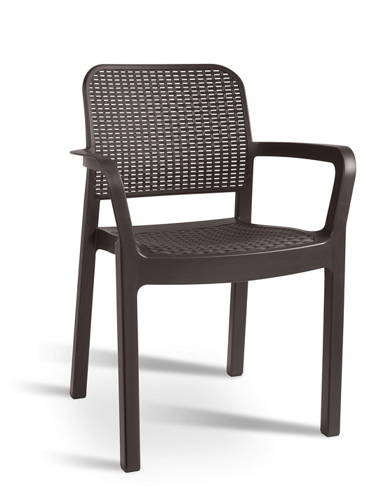 Keter 216924 Samanna - Silla de jardín Exterior, Color Grafito, 58 x 83 x 53 cm