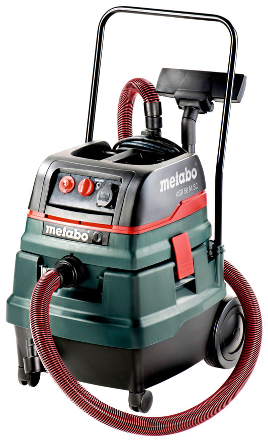 Metabo 602045000 - Aspirador en seco y húmedo ASR 50 M SC 1400 W 50 l, clase M