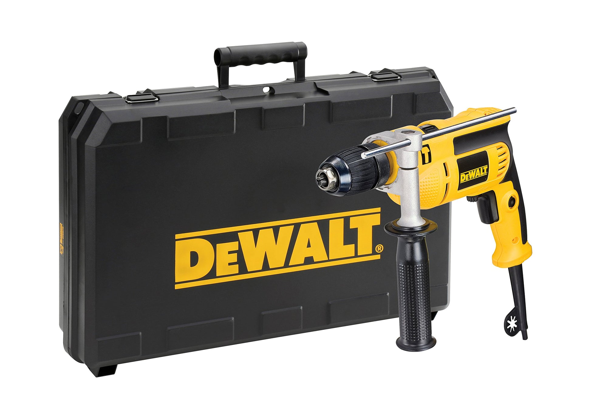 DeWalt DWD024KS-QS - Taladro percutor de 701 W, portabrocas 1,5-13 mm, con maletín
