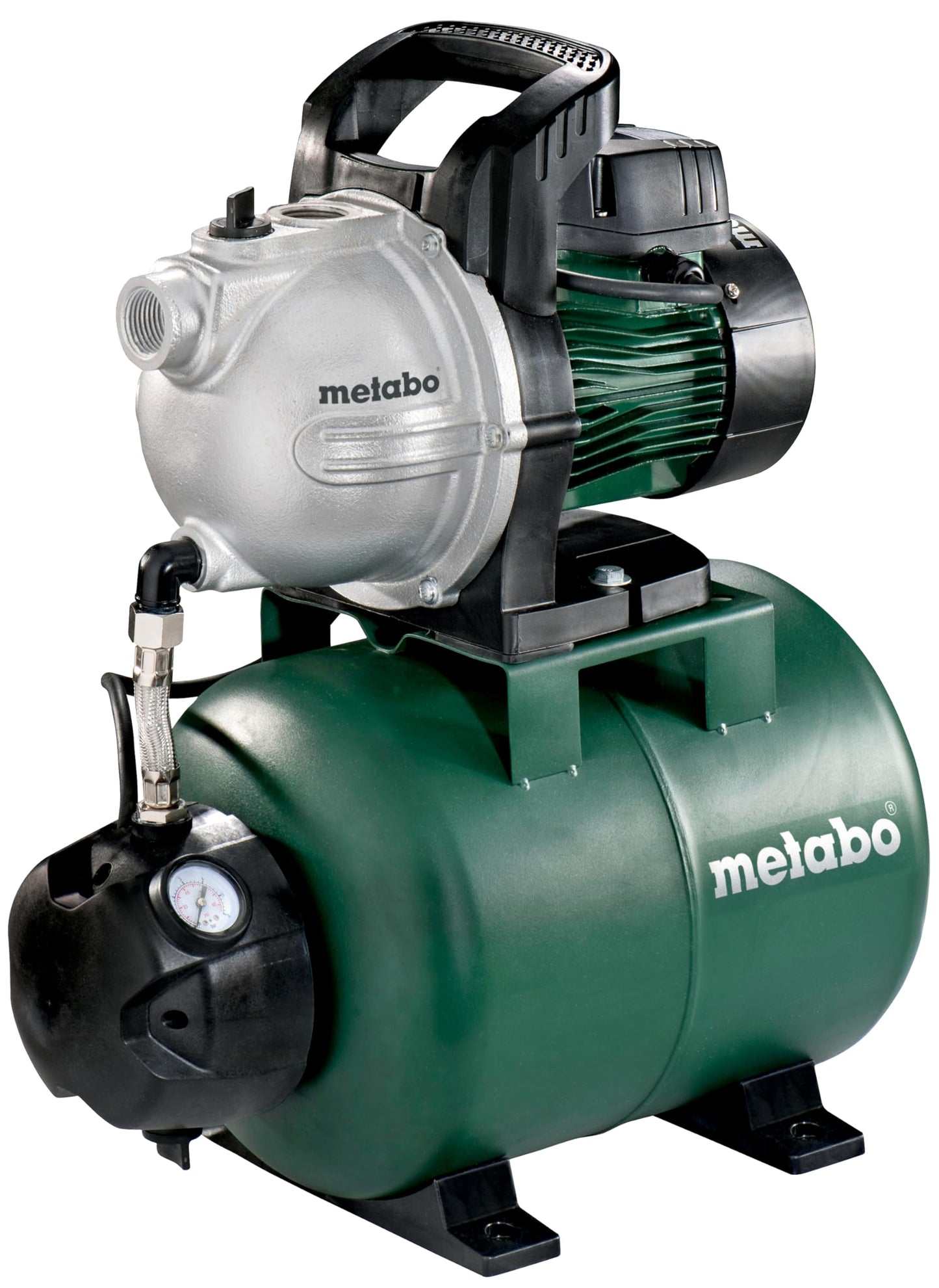 Metabo 600971000 - Grupo de presión HWW 4000/25 G, 1100 W, 4000 l/h, 4,6 bar, depósito 24 l
