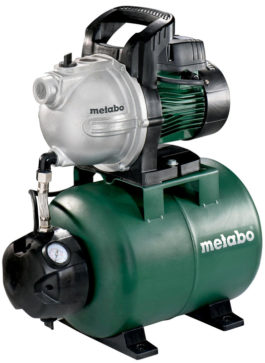 Metabo 600971000 - Grupo de presión HWW 4000/25 G, 1100 W, 4000 l/h, 4,6 bar, depósito 24 l