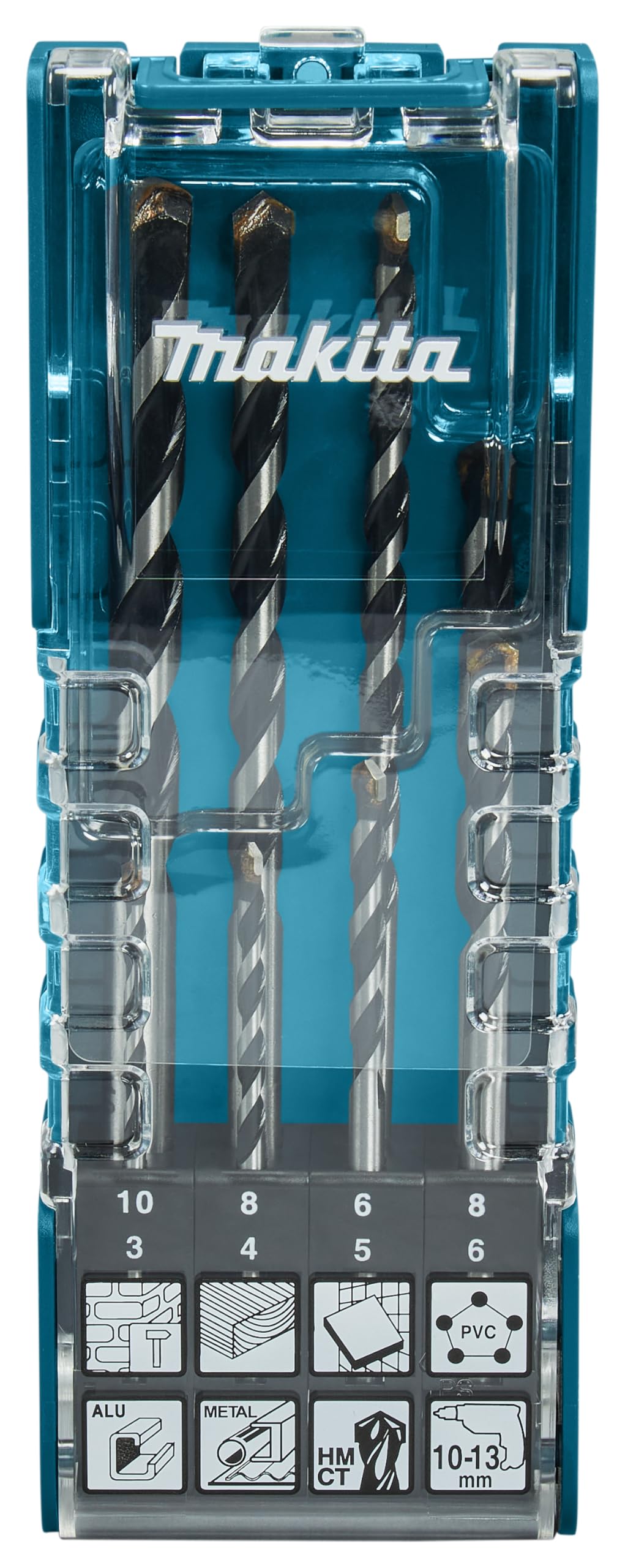 Makita E-15855 - TCT Juego de brocas de (Lote de 8 uds)