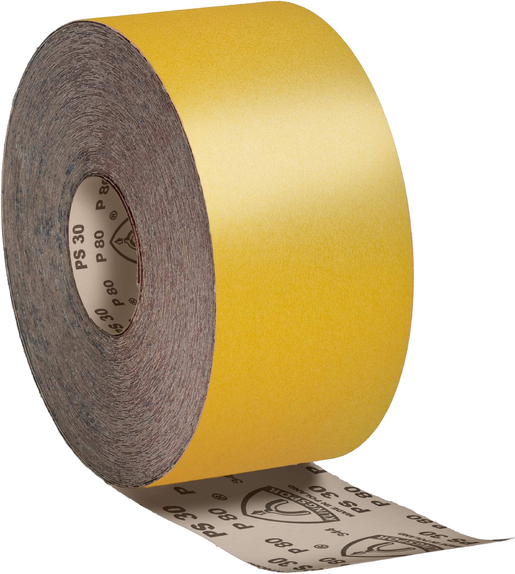 Klingspor 174090 - Rollo de papel de lija PS 30 D, grano 100, 115 mm x 50 m