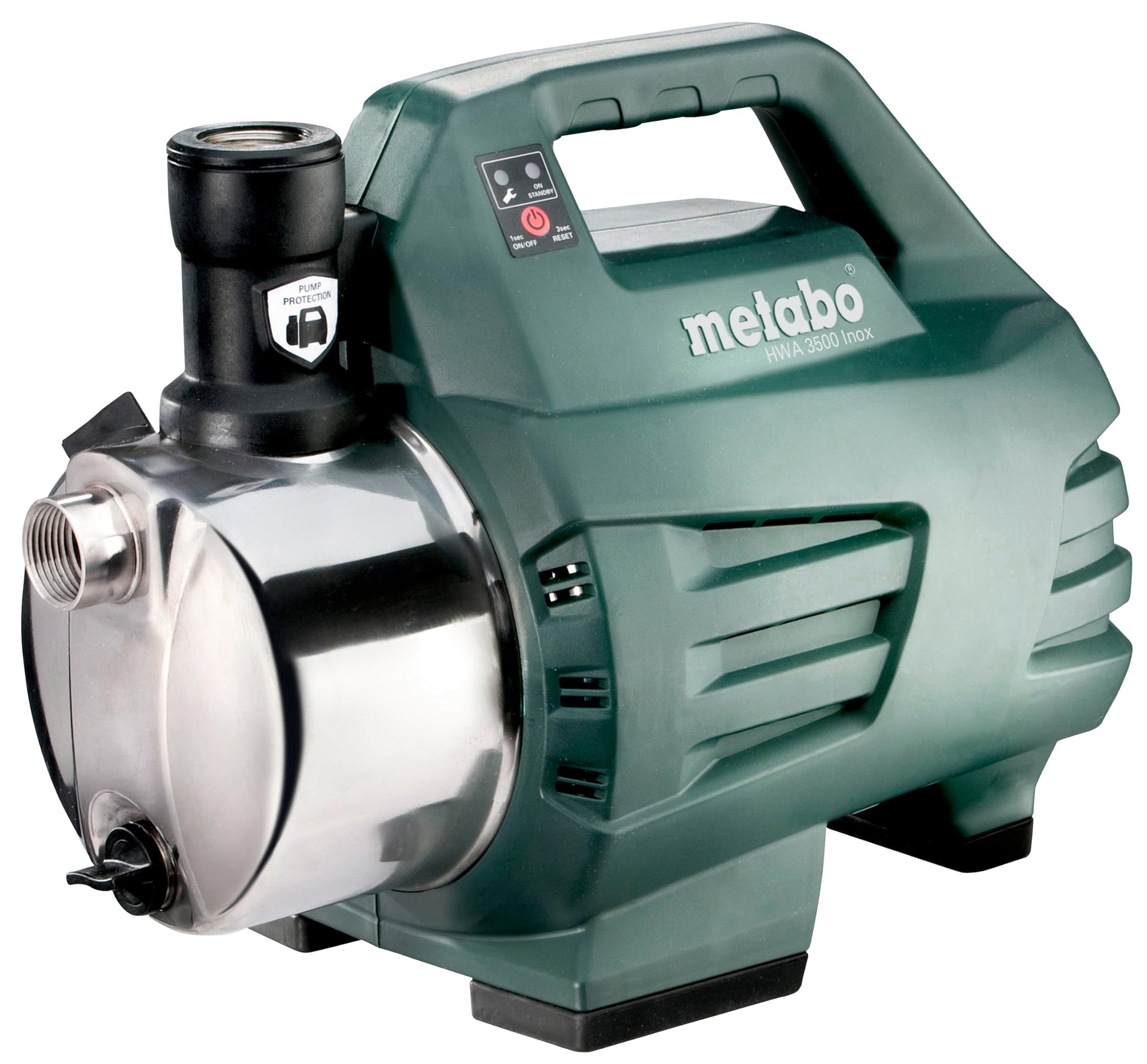 Metabo 600978000 - Bomba de jardín automática HWA 3500 Inox, 1100 W, 3500 l/h, 4,5 bar