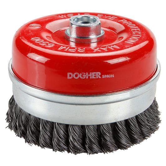 Dogher 825-100Inox - Cepillo Taza Trenzado Inox 100X0,5Mm
