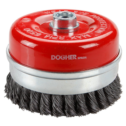 Dogher 825-075Inox - Cepillo Taza Trenzado Inox 75X0,5Mm