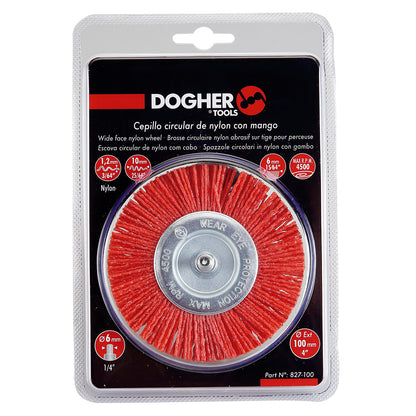 Dogher 827-100 - Cepillo Circular Nylon Con Mango 100Mm