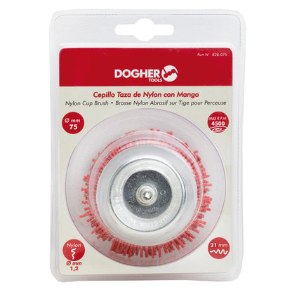 Dogher 828-050 - Cepillo Taza Nylon Con Mango 50Mm