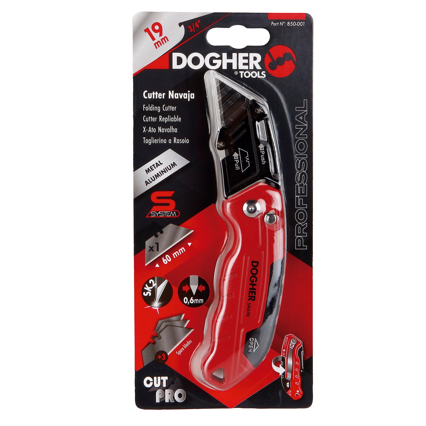 Dogher 850-001 - Cutter Alu Cutpro Razor Trblade