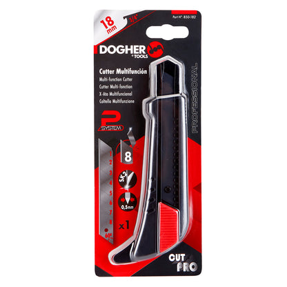 Dogher 850-182 - Cutter Cutpro 18Mm Psystem Blackb.Multi