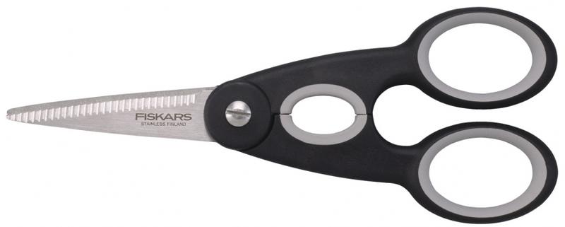 Fiskars Tijeras de cocina, Longitud total: 22 cm, Acero de calidad/Plástico, Functional Form, 1003034