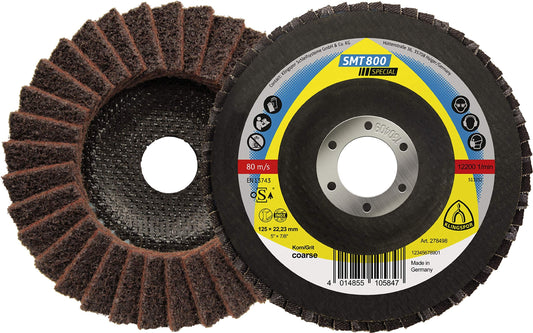 Klingspor 278499 - Disco de láminas de no tejido SMT 800, grado medio, 125 x 22,23 mm