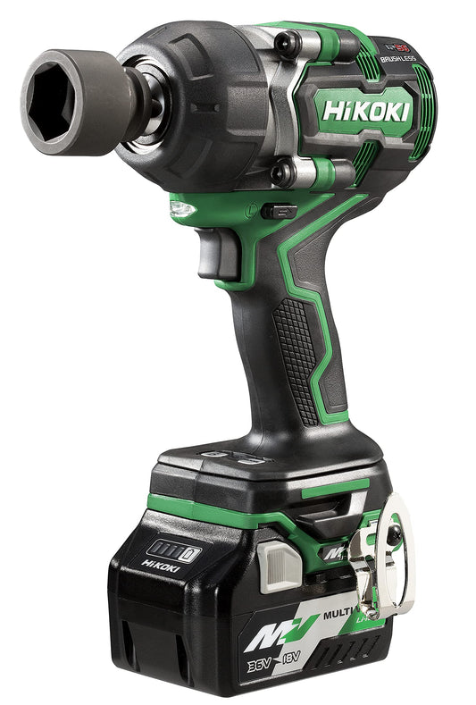 Hikoki WR36DEWRZ - Llave de impacto de batería 36 V 1/2" 770 Nm, 2 baterías 2,5 Ah y maletín