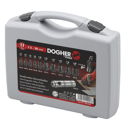 Dogher 940-320 - Juego Sacabocados 3-20Mm 11 Pzas