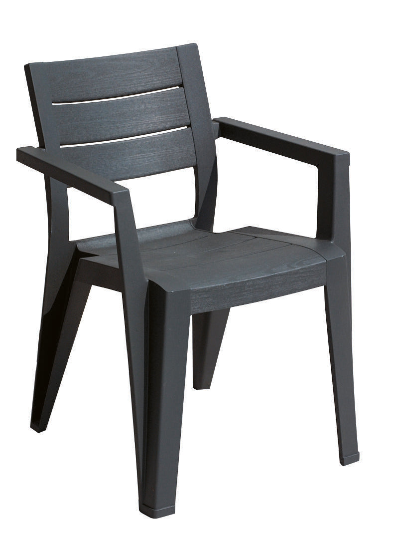 Keter 246188 Julie - Silla de jardín Exterior, Gris