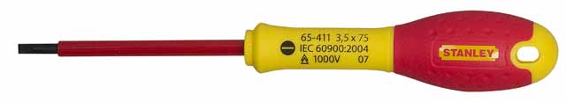 STANLEY FATMAX 0-65-412 - Destornillador aislado vde 1000v FatMax plana 4 x 100 mm