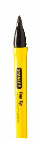 Stanley 0-47-316 - Marcador punta fina color negro – Blister 2 uds