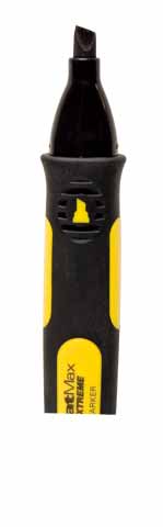 Stanley 0-47-314 - Marcador FatMax punta biselada color negro – Blister 2 uds