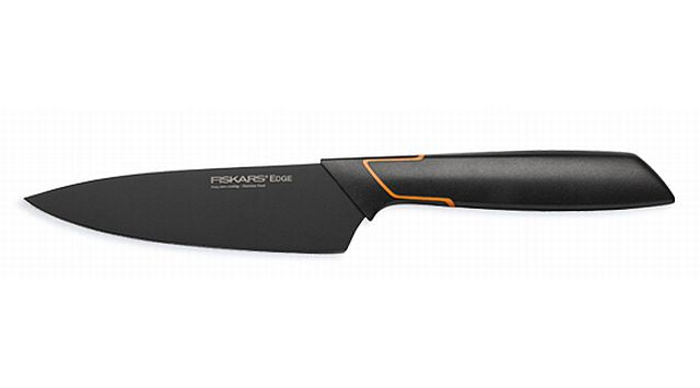Fiskars Cuchillo Deba, Diseño moderno, Longitud total: 24 cm, Acero de calidad/Plástico, Edge, 1003096
