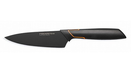 Fiskars Cuchillo Deba, Diseño moderno, Longitud total: 24 cm, Acero de calidad/Plástico, Edge, 1003096