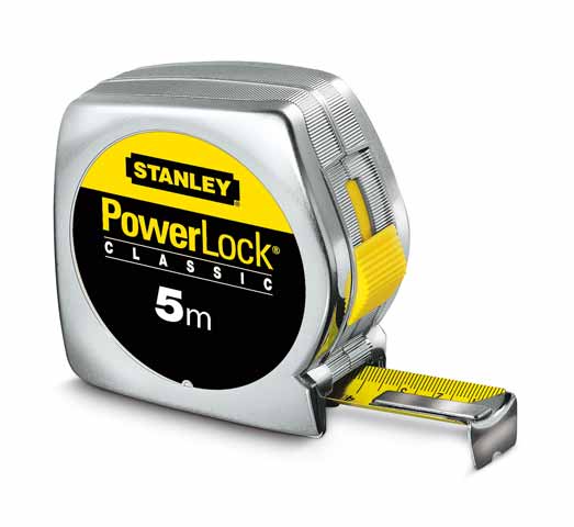 Stanley 1-33-194 - Flexómetro Powelock Classic ABS, 5 m x 19 mm