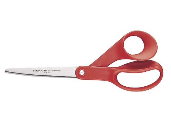 Fiskars Classic 1000814 - Tijeras universales para zurdos, longitud: 21 cm, Acero de calidad/Plástico