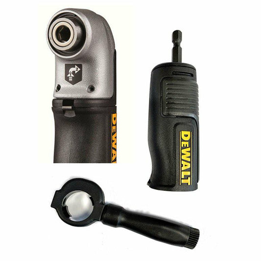 DEWALT DT20500-QZ - Adaptador angular para llave de impacto, Hexagonal de 1/4", Hasta 43Nm de torque, Uso en llaves de impacto a batería, Diseño de mango patentado
