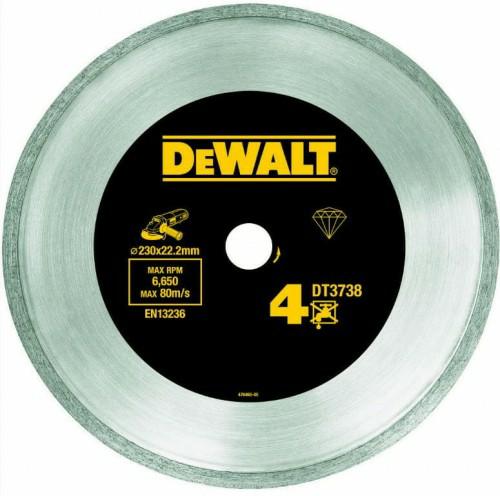 Dewalt DT3738-XJ - Rueda de corte de diamante, 230 azulejos/hartker, sinterización cv
