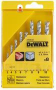 DEWALT DT9288-QZ - Juego de brocas para piedra de 8 piezas (tamaños: 3, 4, 5, 6, 7, 8, 9 y 10 mm, para albañilería, en una práctica caja de plástico).