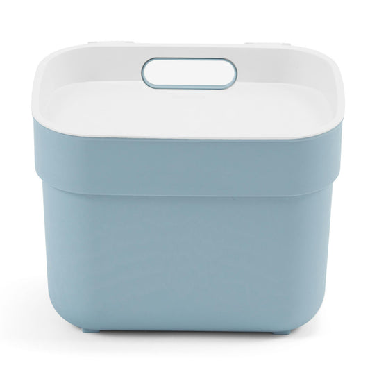 Curver | Papelera Tri Ready to Collect 5 L, azul/gris, 100% material reciclado, 25 x 18,6 x 20,3 cm